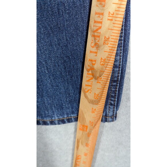 Levis Men Jeans 36x26 505 Straight Regular Fit Medium Wash Denim Zip Fly - Picture 7 of 14